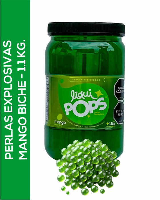 Perlas Explosivas LiquiPops Sabor Mango Biche 1200g