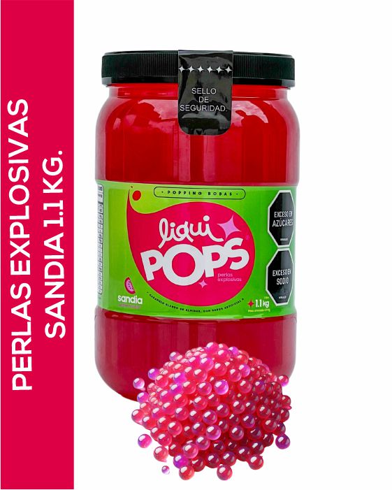 Perlas Explosivas LiquiPops Sabor Sandía 1200 g