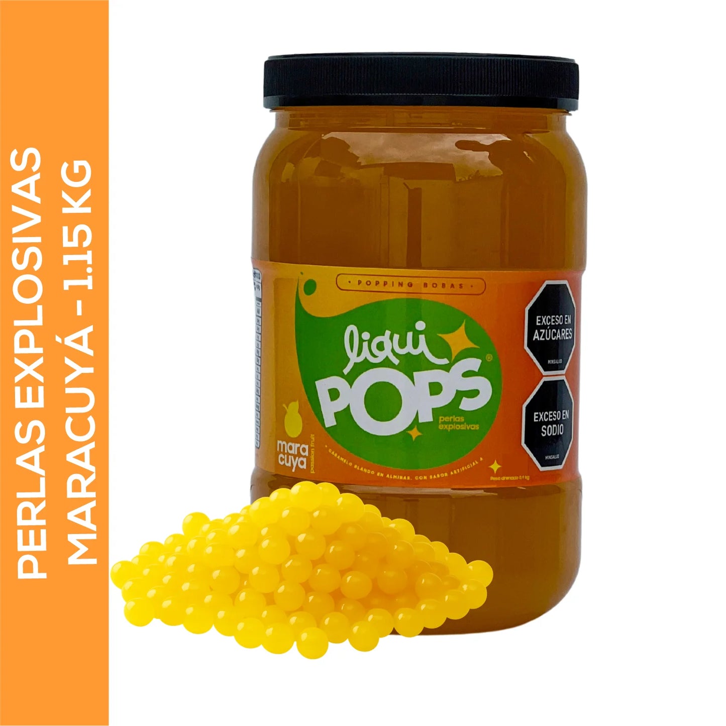 Perlas Explosivas LiquiPops Sabor Maracuyá 1150 g