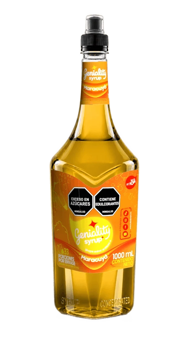 Sirope Geniality Sabor A Maracuya X 360 Ml