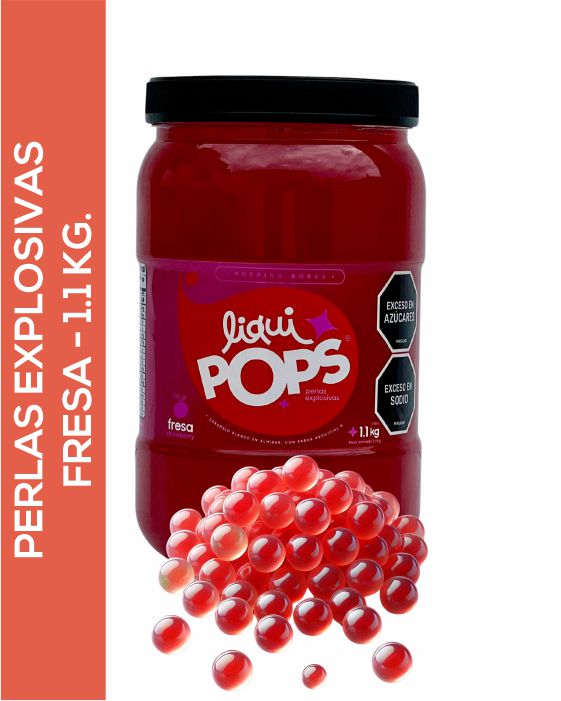 perlas explosivas liquipops sabor fresa