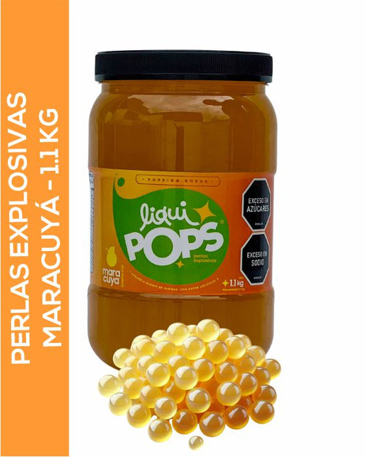 Perlas Explosivas LiquiPops Sabor Maracuyá 1200g