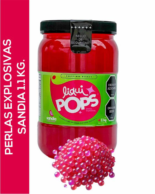 Perlas Explosivas LiquiPops Sabor Sandía 1200 g