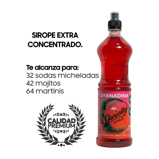 Sirope LiquiPops sabor a Granadina x 1000 ml - clásico