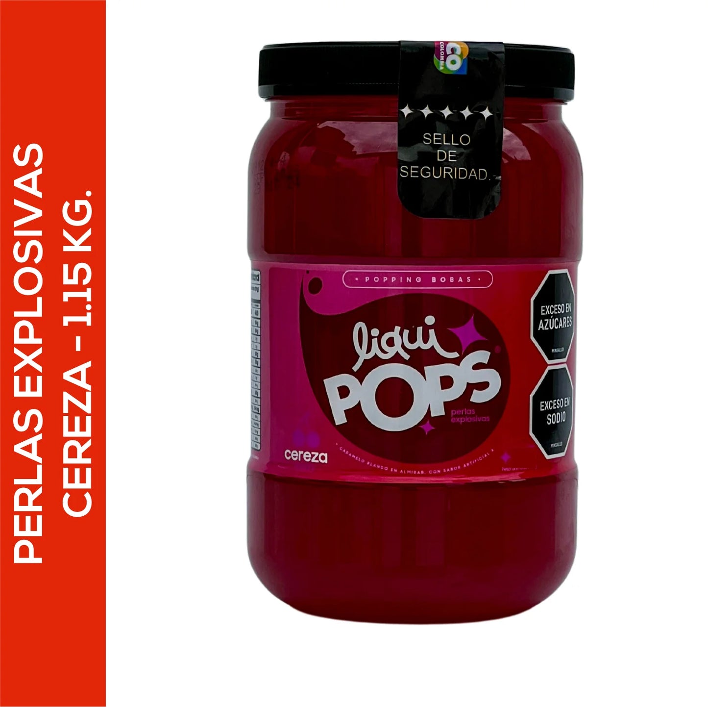 Perlas Explosivas LiquiPops Sabor a Cereza 1150 g