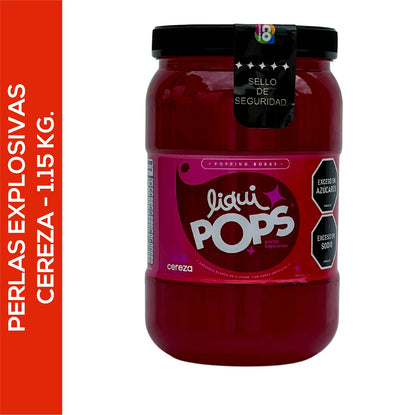 Perlas Explosivas LiquiPops Sabor a Cereza 1150 g