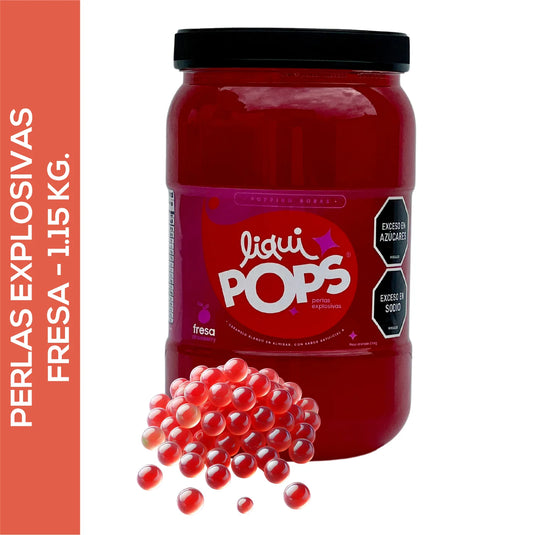 Perlas Explosivas LiquiPops Sabor a Fresa 1150 g
