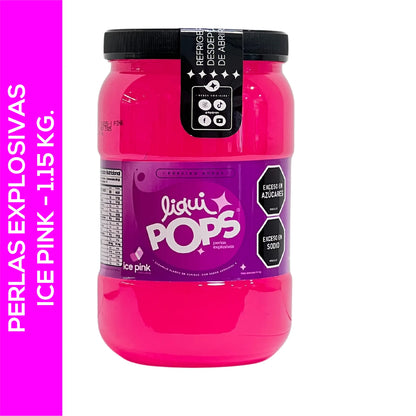 Perlas explosivas LiquiPops sabor a Ice Pink x 1150 g