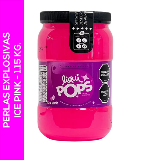 Perlas explosivas LiquiPops sabor a Ice Pink x 1150 g