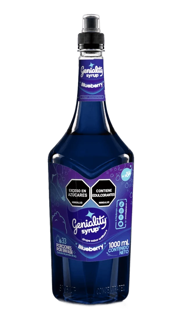 Sirope Geniality Sabor A Blueberry X 360 Ml