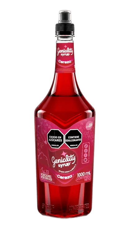 Sirope Geniality Sabor A Cereza X 360 Ml