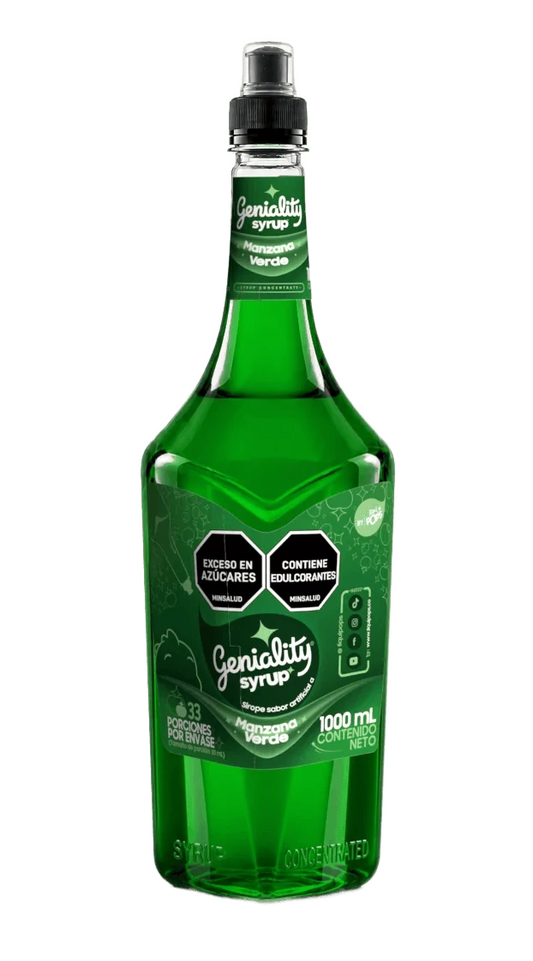 Sirope Geniality Sabor A Manzana Verde X 360 Ml