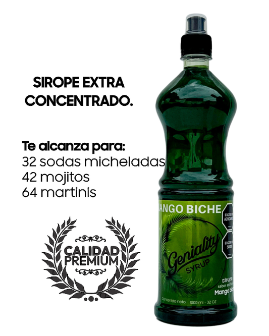 sirope mango biche para sodas micheladas